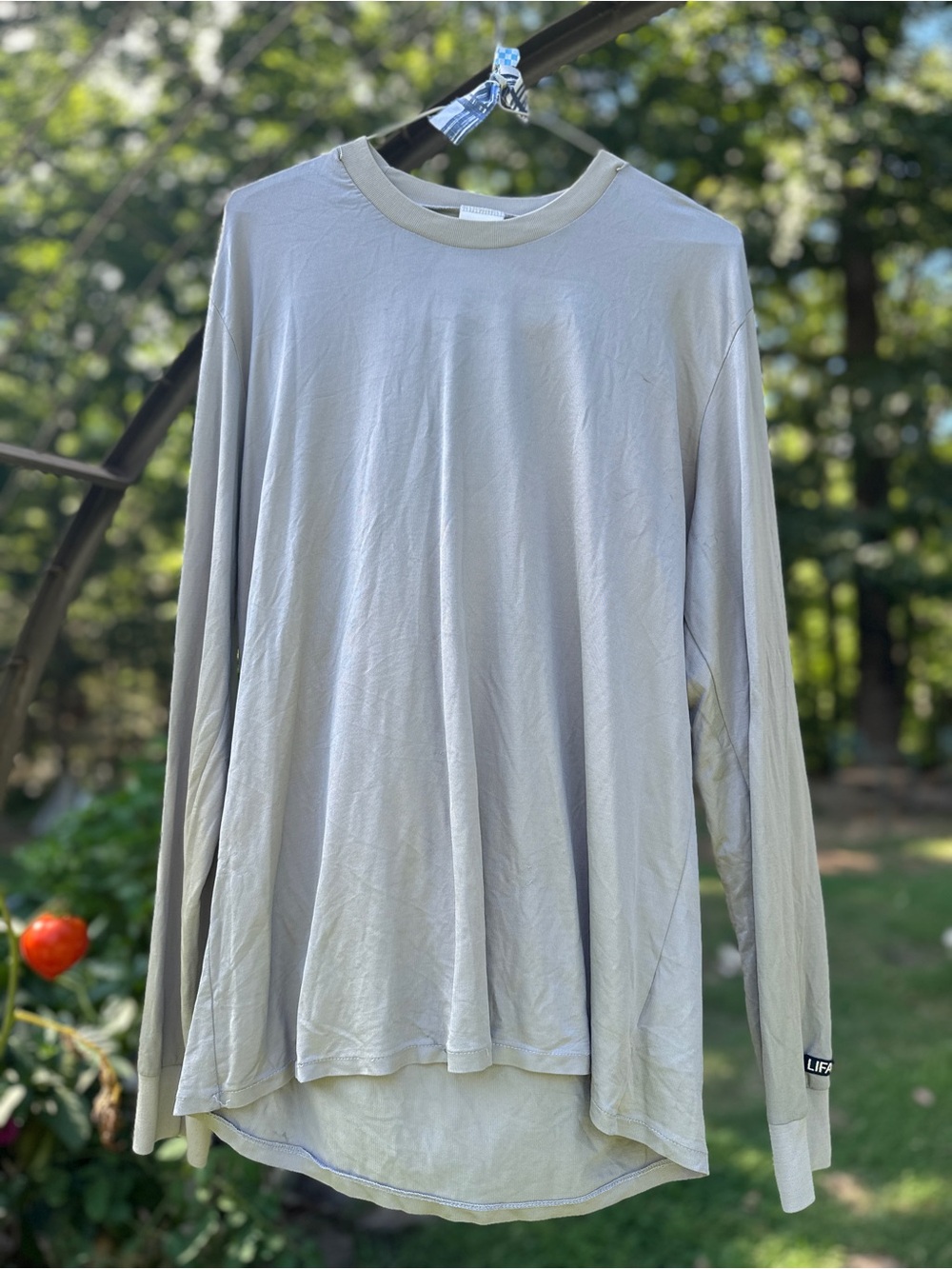 Helly Hansen LIFA Light Gray Long Sleeve Crewneck Shirt